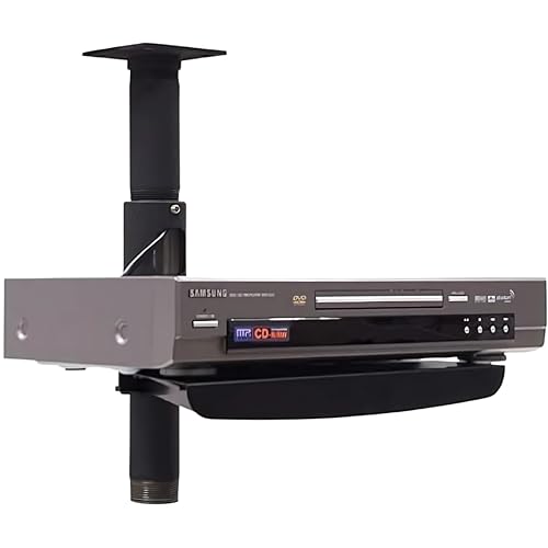 Chief Component Pole Shelf - For Vcr Or Dvd - Black - Steel - 20 Lb - Black