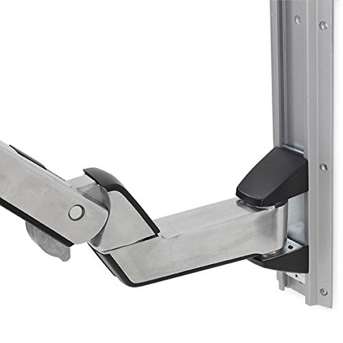 Ergotron 97-858-026 StyleView Sit-Stand Combo Extender - Short - mounting Component (Extender arm, Wall Track Slider, arm Cover) - Polished Aluminum, high-Grade Plastic - Silver