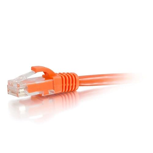 C2G 04018 Cat6 Cable - Snagless Unshielded Ethernet Network Patch Cable, Orange (6 Feet, 1.82 Meters) UTP 6 Feet/ 1.82 Meters Orange