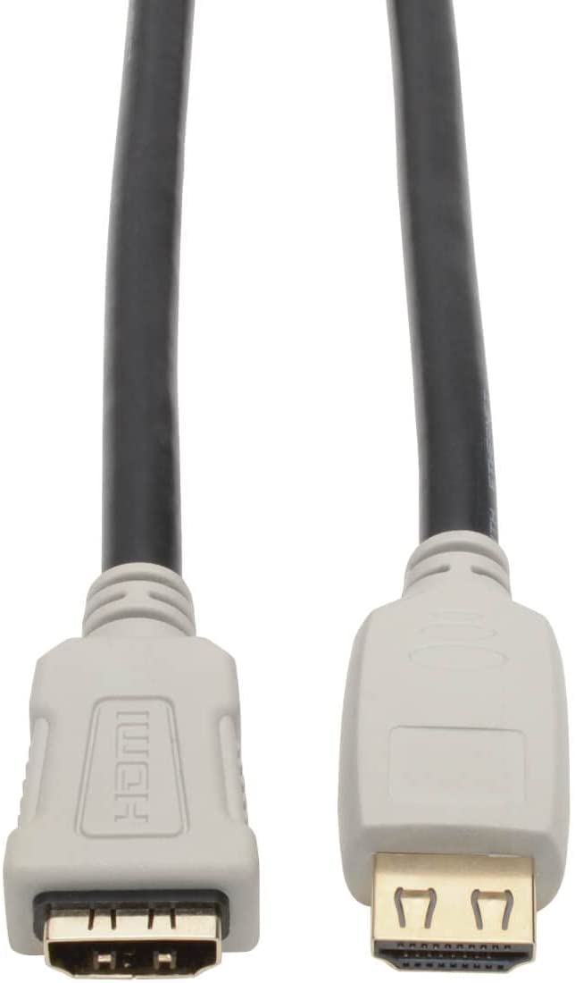 Tripp Lite High Speed 4K HDMI 2.0b Extender Cable with Gripping Connectors (M/F), Black, 15 ft. (P569-015-2B-MF)