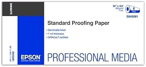 Epson Standard Proofing Semi Matte Inkjet Paper 205 36" x 164' Roll S045081