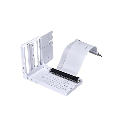 Lian Li VG4-4W Universal 4-Slots Vertical GPU Kit with Gen 4 Riser White