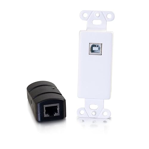 C2g Usb Over Cat5/cat6 Wall Plate To Box Extender - Usb A 2.0 Extender - Up To 150ft - Taa - C2g Usb 2.0 Cat6 Extender 150ft, Decorator Wall Plate Transceiver To Box Receiver