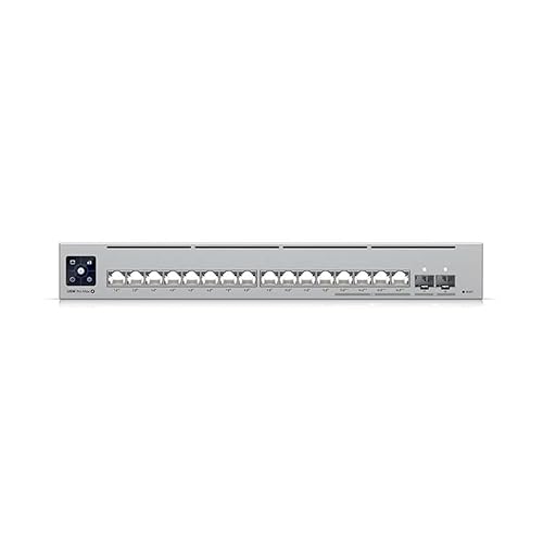 Ubiquiti Pro Max Layer 3 Switch - 16 Ports - Manageable - Gigabit Ethernet, 2.5 Gigabit Ethernet - 1000Base-T, 10GBase-X, 2.5GBase-T - 3 Layer Supported - 30 W Power Consumption - 180 W PoE Budget - Twisted Pair, Optical Fiber - PoE Ports