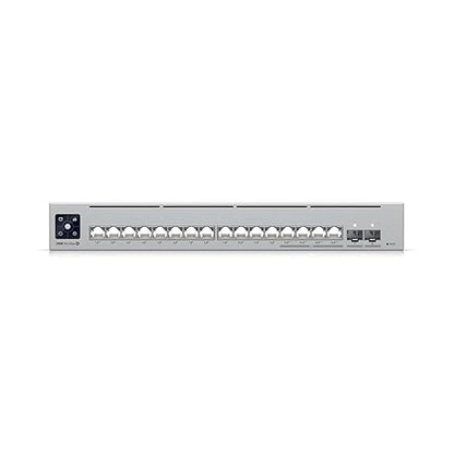 Ubiquiti Pro Max Layer 3 Switch - 16 Ports - Manageable - Gigabit Ethernet, 2.5 Gigabit Ethernet - 1000Base-T, 10GBase-X, 2.5GBase-T - 3 Layer Supported - 30 W Power Consumption - 180 W PoE Budget - Twisted Pair, Optical Fiber - PoE Ports