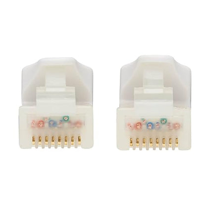 Tripp Lite Safe-IT Cat6a Ethernet Cable Antibacterial Snagless 10G MM 25ft (N261AB-025-WH)