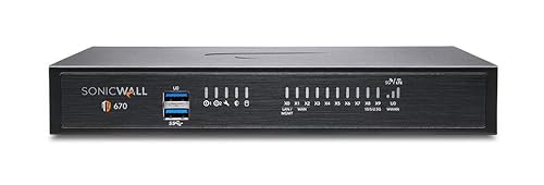 SonicWall TZ670 Network Security Appliance and 2YR Secure Upgrade Plus Advanced Edition (02-SSC-5685)