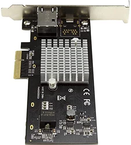 StarTech.com 1 Port 10G PCIe Network Card - 10GBase-T/NBASE-T - RJ45 Port - Intel X550 Chipset - Ethernet Card - Network Adapter - Intel NIC Card (ST10000SPEXI) Red 4.8" x 2.7" x 6" 1 Port