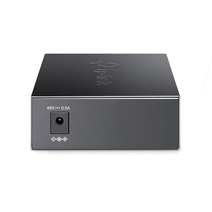 TP-Link TL-FC111PB-20 | 10/100 Mbps WDM SFP to RJ45 Fiber to Ethernet Media Converter with 1-Port PoE | 10/100 Mbps RJ45 Port to 100Base-FX Single-Mode Fiber | Extend Fiber Distance Up to 20 km
