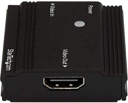 StarTech.com 115 ft. (35 m) 4K HDMI Extender - HDMI Extender - Up To 4K60 - Amplifier/Booster - HDMI to HDMI Booster (HDBOOST4K) , Black