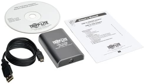 Tripp lite Tripplite USB Display Adapter, 3 Ft, Black Trpu244001vgar