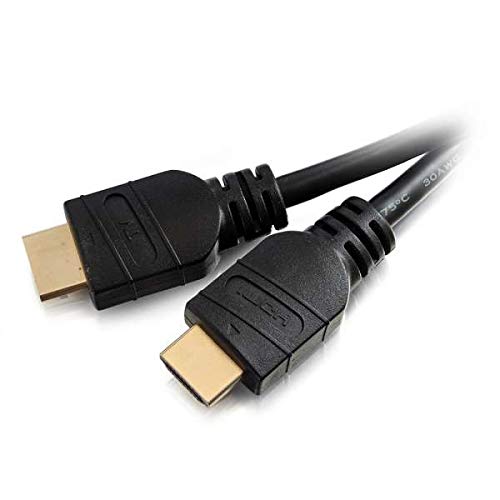 C2G 41412 4K Active High Speed HDMI Cable, 4K 60Hz, in-Wall CL3-Rated, Black (15 Feet, 4.57 Meters)