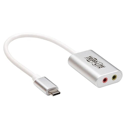 Tripp Lite USB C to 3.5mm Stero Audio Adapter for Microphone Headphones (U437-002)