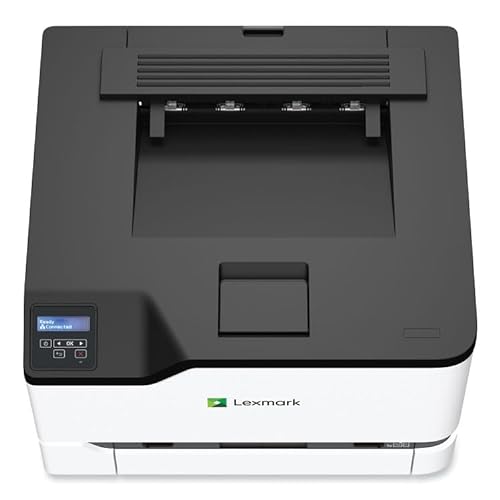Lexmark CS331dw Laser Printer - Color - 26 ppm Mono / 26 ppm Color - 600 dpi Print - Automatic Duplex Print - Wireless LAN, White/Gray, Medium (40N9020)
