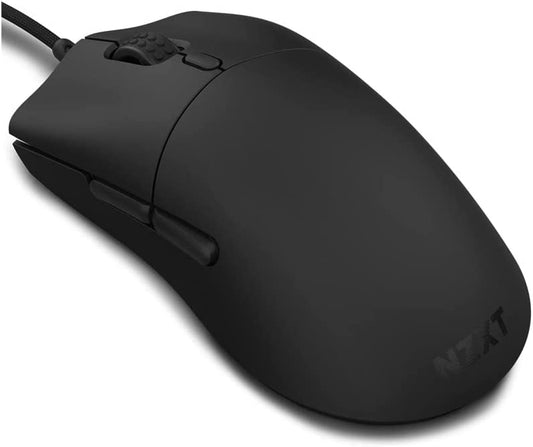 NZXT Lift - MS-1WRAX-BM - PC Gaming Mouse - Lightweight Ambidextrous Mouse - High-end PixArt 3389 Optical Sensor - 16k Resolution - RGB Lighting - Low-Drag Cable - Black