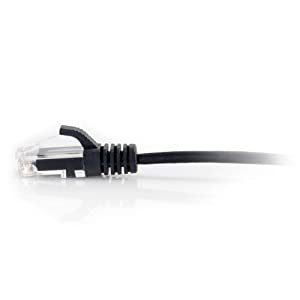 C2g/ cables to go C2G 01109 Cat6 Slim Cable - Snagless Unshielded Ethernet Network Patch Cable, Black (10 Feet, 3.04 Meters) 28 AWG 10-feet Black