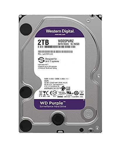 Western Digital 2TB Purple 5400 Rpm SATA III 3.5 Hard Drive