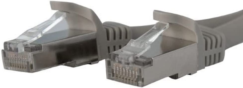 StarTech.com 10ft CAT6a Ethernet Cable - 10 Gigabit Shielded Snagless RJ45 100W PoE Patch Cord - 10GbE STP Network Cable w/Strain Relief - Gray Fluke Tested/Wiring is UL Certified/TIA (C6ASPAT10GR) 10 ft Grey