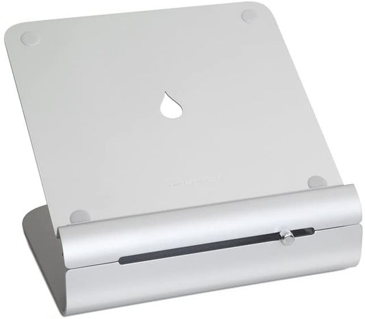 Rain Design iLevel2 Adjustable Height Laptop Stand (Patented), Angled Ergonomic Laptop Riser, Aluminum Computer Elevator for Office or Home Desk Setup, Compatible with MacBook Air Pro