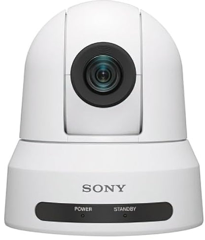 Sony Pro SRG-X40UHW.UC Standard PTZ Camera, White; Simple UVC or HDMI Connection; 30x Optical Zoom; 1/2.5" CMOS; DC 12V; 3840 x 2160 Max Resolution; Auto/Manual Focus; Day/Night; Image Stabilizer