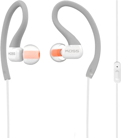 Koss KSC32i GRY Sport Clip Headphones, Grey Gray