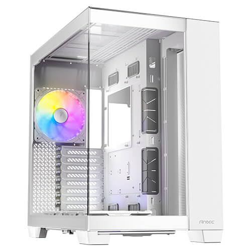 Antec C8 ARGB White, 2x TQR 160mm & 1x TQ 140mm ARGB PWM Fans Included,dual-chamber layout, Type-C, 360mm Radiator Support, Seamless TG Front & Side Panels, RTX 40 compatible, Full-Tower E-ATX PC Case