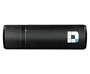 Dlink D-Link WiFi USB Adapter AC1200 Mini Wireless Internet Dual Band 3.0 Wi-Fi Netowrk Desktop Laptop (DWA-182),Black