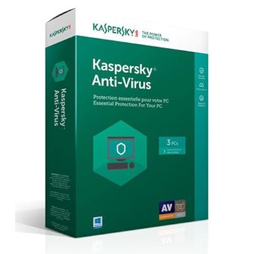 Kaspersky Antivirus 2018 3-User 1Yr BIL