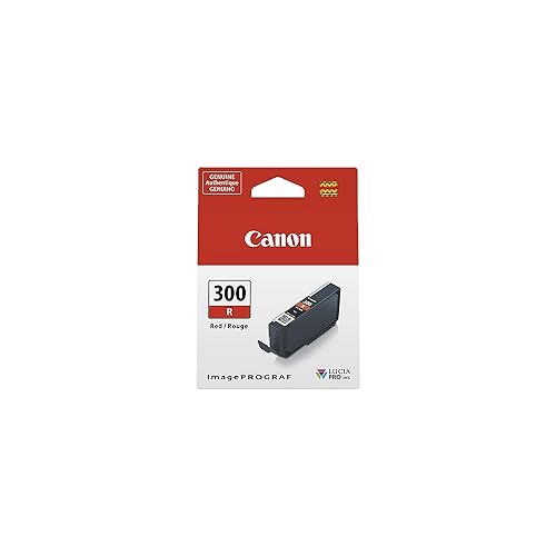 Canon PFI-300 Lucia PRO Ink, Red, Compatible to imagePROGRAF PRO-300 Printer