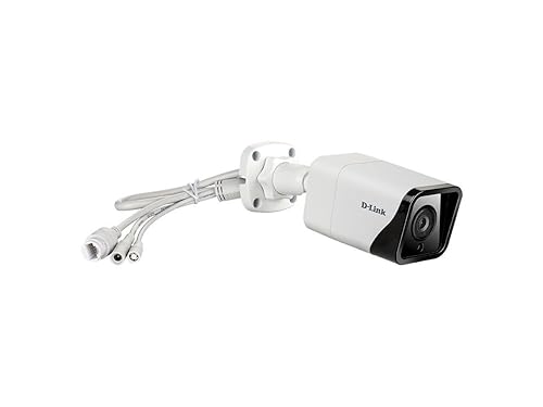 D-Link Vigilance 4 Outdoor PoE Bullet Security Camera, 4-Megapixel, H.265, IP66, Motion Detection & Night Vision, Business Home Surveillance Network System (DCS-4714E)