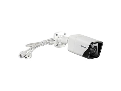 D-Link Vigilance 4 Outdoor PoE Bullet Security Camera, 4-Megapixel, H.265, IP66, Motion Detection & Night Vision, Business Home Surveillance Network System (DCS-4714E)