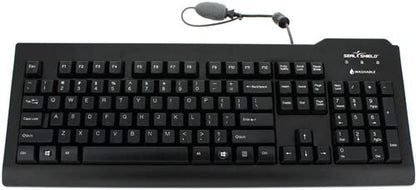Seal shield Silver Seal Medical Grade Keyboard - Dishwasher Safe &amp; Antimicrobial - Qwerty Is