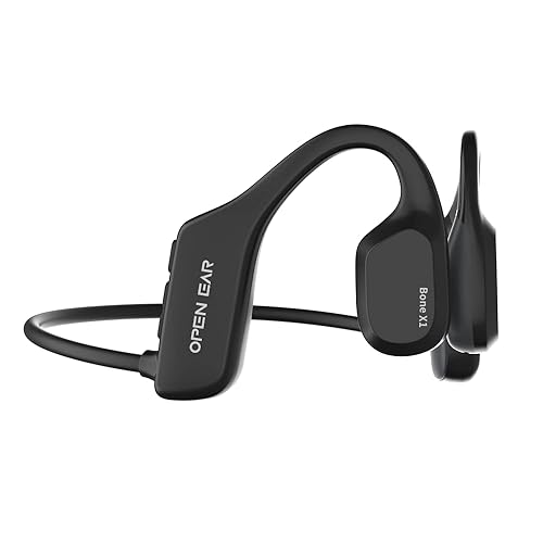 OPN Sound OS2000BK Mezzo Bluetooth Bone-Conduction Neckband Headphones with Microphone, Black