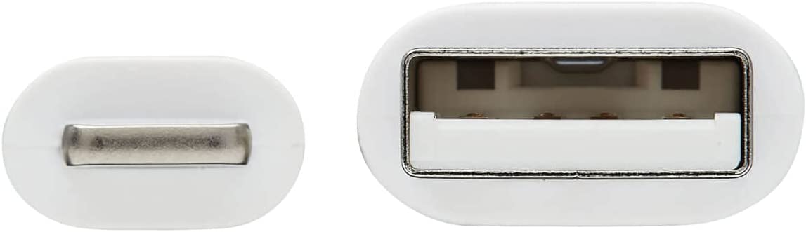 Tripp Lite Safe-IT USB-A to Lightning Charge Cable, Hospital-Grade Protection Cable (M/M), MFi Certified, White, 3.3 Feet / 1 Meter, 2-Year Warranty (M100AB-03M-WH)