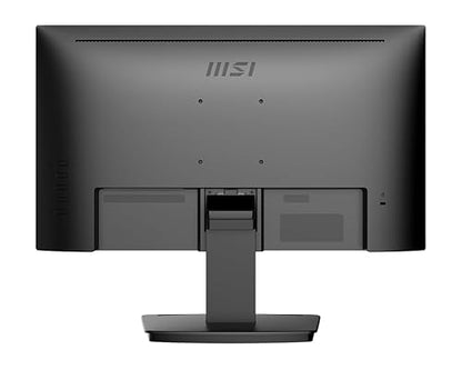 MSI PRO MP223 E2, 22-inch VA 1920 x 1080 (FHD) Computer Monitor, 100Hz, Adaptive-Synch, HDMI, DP, VESA Mountable, Less Blue Light, Tilt, 1ms, Black 22 MP223 E2
