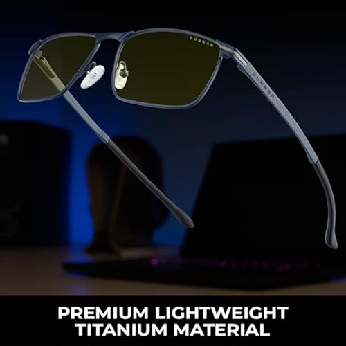 Gunnar Computer Blue Light Blocking Glasse's Mendocino, Midnight Blue, Adult