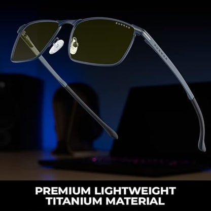 Gunnar Computer Blue Light Blocking Glasse's Mendocino, Midnight Blue, Adult