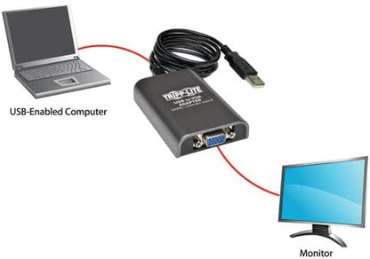 Tripp lite Tripplite USB Display Adapter, 3 Ft, Black Trpu244001vgar