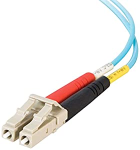 C2g/ cables to go C2G 33046 OM3 Fiber Optic Cable - LC-LC 50/125 10Gb Duplex Multimode PVC Fiber Cable, Aqua (6.6 Feet, 2 Meters)