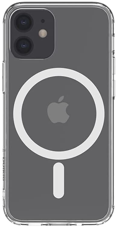 Belkin MagSafe Compatible iPhone 12 Mini Case with Antimicrobial Treated Coating, Built in Magnets and Raised Edge Bumper for Camera Protection
