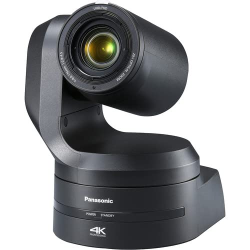 Panasonic AW-UE150KPJC 4K UHD PTZ Camera, 20x Optical Zoom, 3840x2160, PoE, (Black)