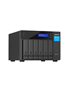QNAP TVS-h674-i3-16G-US Ultra-High Speed 6 Bay NAS. Intel Core i3-12100 4C/8T Processor, 16GB RAM DDR4 RAM