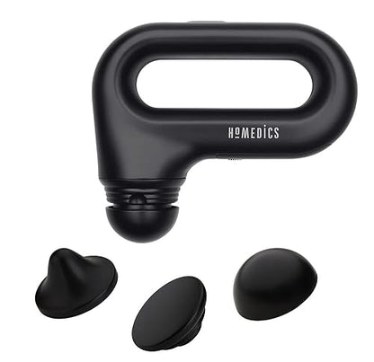 HoMedics Portable Full Body Vibration Massager, Effective Targeted and Full-Body Massage, High & Low Intensity Levels, Ergonomic Easy-Grip Handle 3 Interchangeable Attachments, 2 AA Batteries included