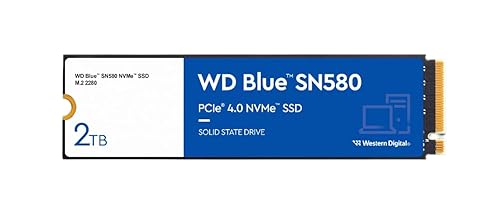 Western Digital Blue SN580 M.2 2 TB PCI Express 4.0 TLC NVMe