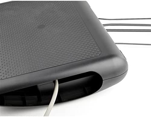 StarTech.com Ergonomic Foot Rest - Rocking Footrest w/Cable Management/Storage - Under Desk Foot Support Stand - Comfortable Black Foot Rest for Office/Computer Workstation - Non Slip Rocker (FTRST2)