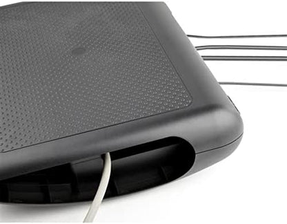 StarTech.com Ergonomic Foot Rest - Rocking Footrest w/Cable Management/Storage - Under Desk Foot Support Stand - Comfortable Black Foot Rest for Office/Computer Workstation - Non Slip Rocker (FTRST2)