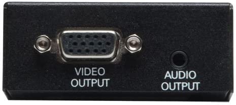 Tripp Lite VGA with Audio Over Cat5 / Cat6 Extender, Receiver 1920x1440 at 60Hz(B132-100A),Black Receiver VGA +Audio