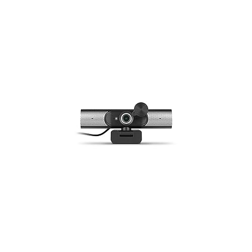 Aluratek HD 1080P Webcam, USB-C/USB-A, w/Built-in Speakers & Mic