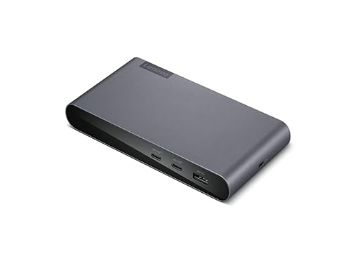 Lenovo Docking Station USB-C Universal Business Dock – Dual Display (1 DP 1.4 & 1 HDMI 2.0) – 65W Charging for Laptop (90W Power Adapter Included) – 3X USB-A & 2X USB-C Ports – Windows Compatible
