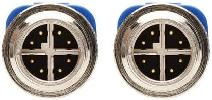 Tripp Lite M12 X-Code Cat6 Ethernet Cable Blue (M/M), 1 Gbps, UTP, UL CMR-LP Certified for 60W PoE, Heavy-Duty IP68 Rating, 32.8 Feet / 10 Meters, (NM12-601-10M-BL) M12 Cable 32.8 ft / 10M